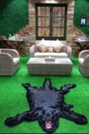 Black Panther (Melanistic Leopard) Rug Mount